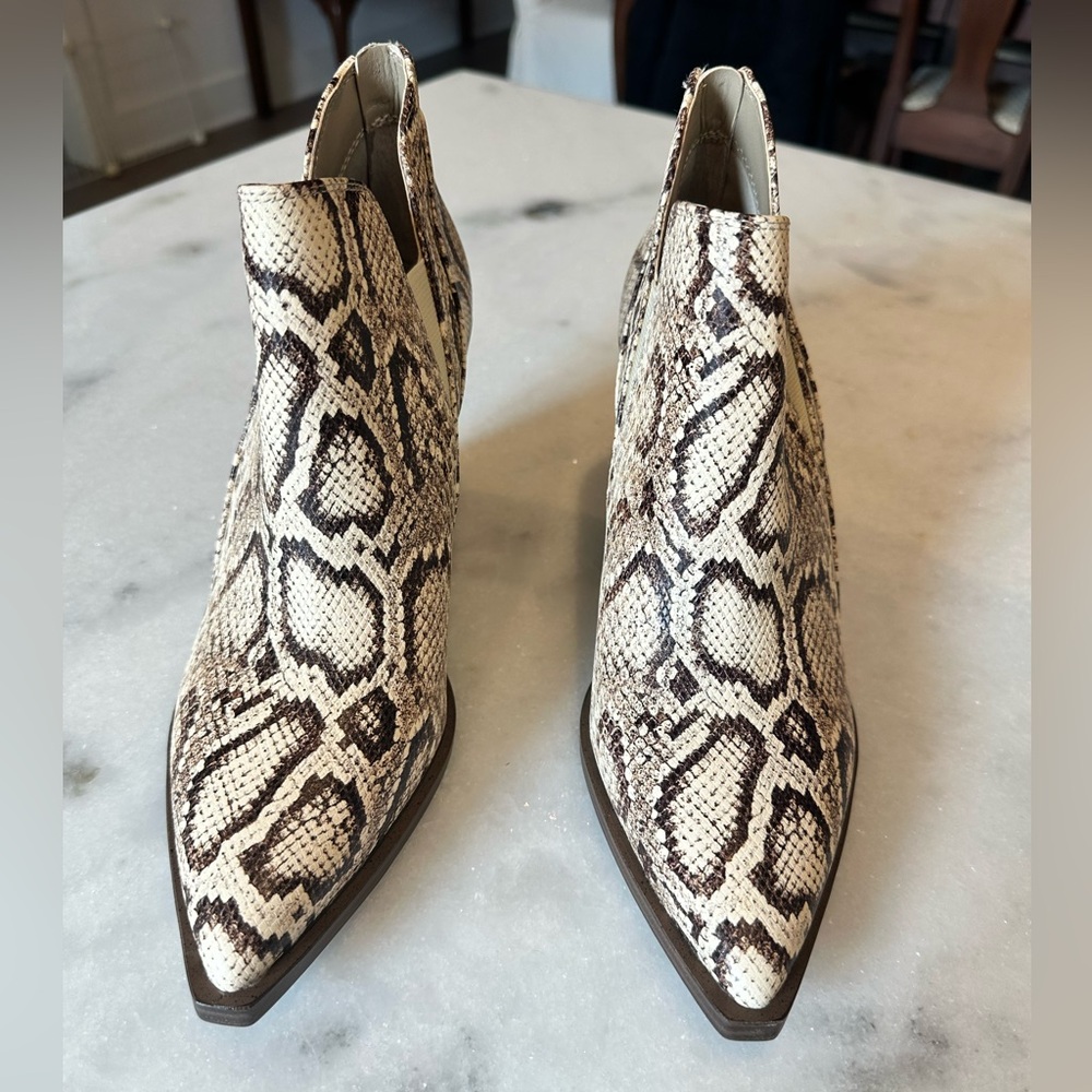 Vince Camuto Faux Snakeskin Ankle Boots